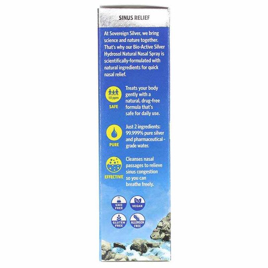 Natural Nasal Spray Bio-Active Silver Hydrosol, SVS